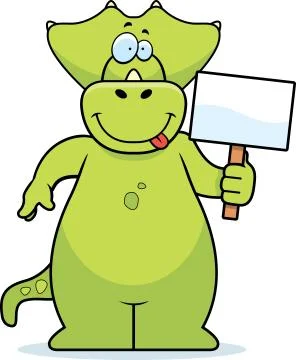 Dinosaur sign Illustrazione stock