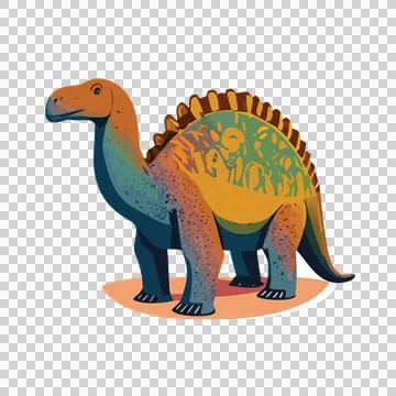 Dinosaur Silhouette With Floral Pattern Interior standing Stock Illustration