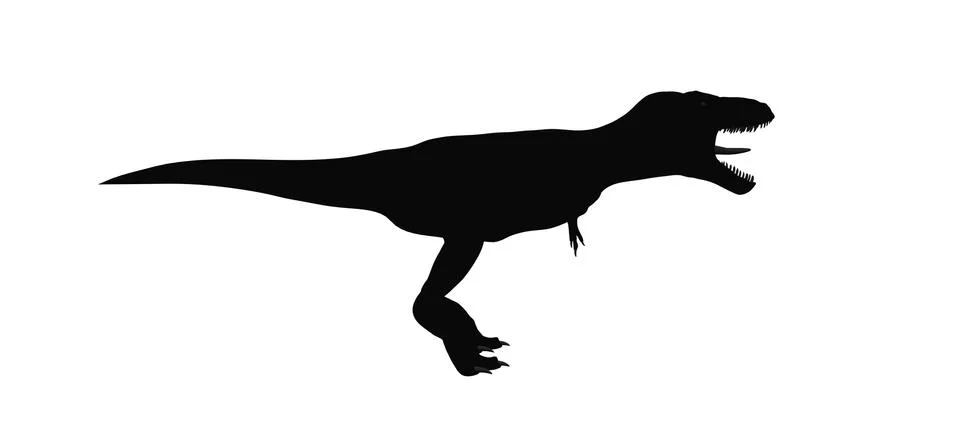 Dinosaur silhouette Stock Illustration