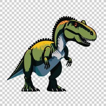 Dinosaur Silhouette With Textured Surface standing claws Stock Illustration