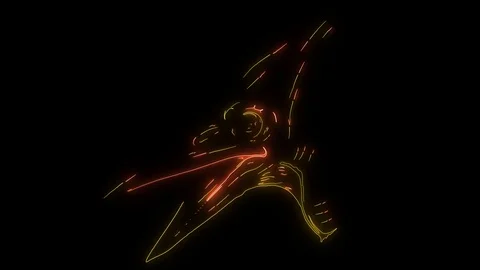 Dinosaur silhouettes face video laser animation Stock Footage 111063247