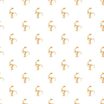 Dinosaur skeleton pattern repeating for children's background design イラスト素材