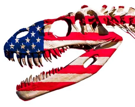 Dinosaur skeleton Foto stock