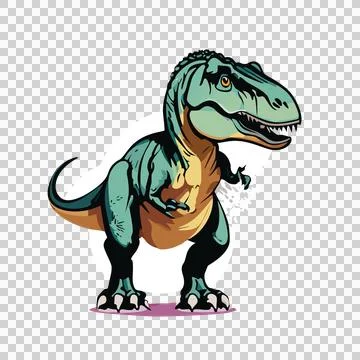 Dinosaur Skeleton Silhouette Side Profile standing Stockillustratie