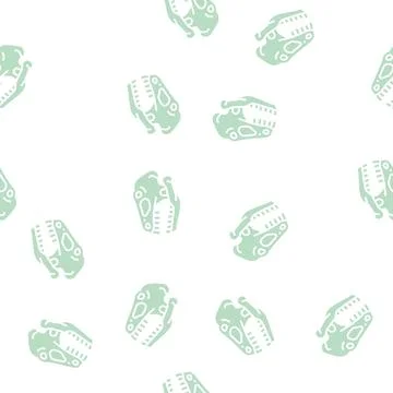 Dinosaur skull glyph seamless pattern Stock Illustration