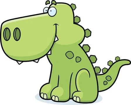 Dinosaur smiling Stock Illustration