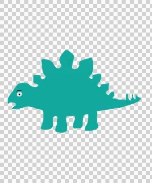 Dinosaur Standing With Tail And Body In White Stock Illustration