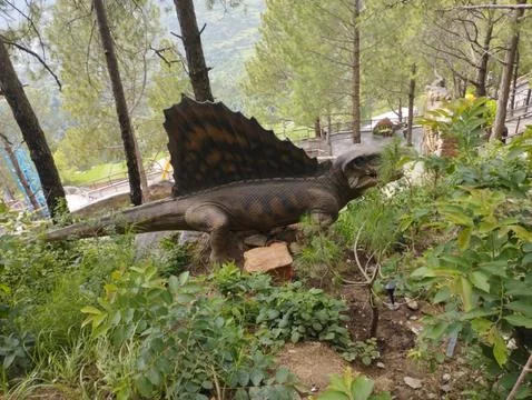 Dinosaur statue Stock Photos