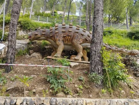 Dinosaur statue Stock Photos