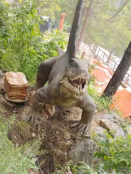 Dinosaur statue Stock Photos