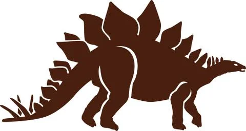 Dinosaur stegosaur Stock Illustration
