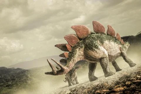 Dinosaur , Stegosaurus Stock Photos