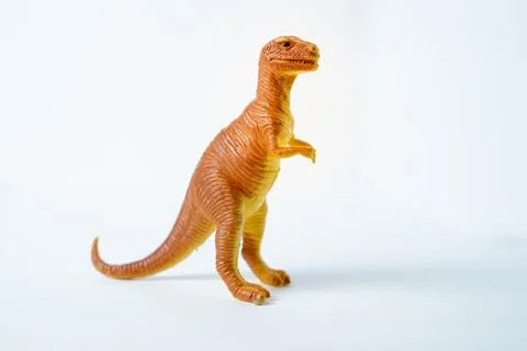 Dinosaur Toy Orange T Rex Stock Photos