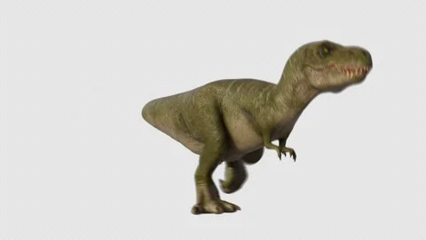 Animated Tyrannosaurus Rex Dinosaur Running Loop - Download Free