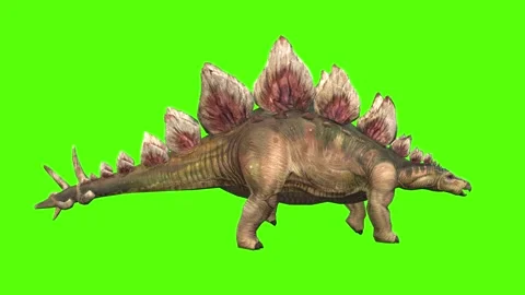 Keying A Group Of Dinosaurs Running On Green Screen Composite