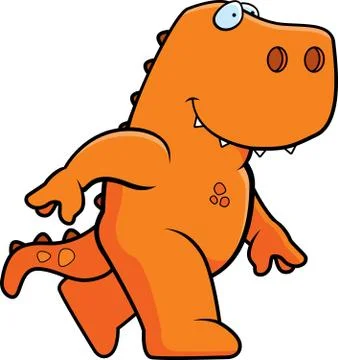 Dinosaur Walking Stock Illustration
