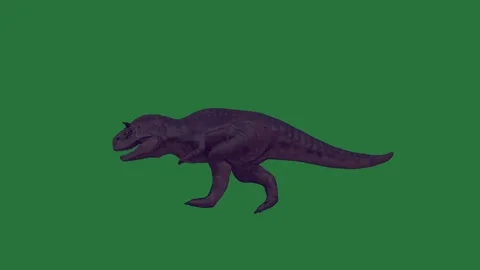 A dinosaur walking isolated on green screen background Stock Footage 336856363