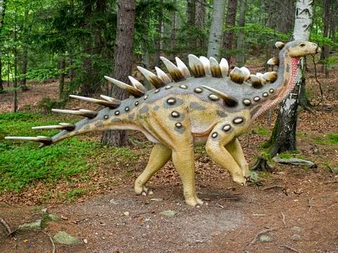 Dinosaur walking Stock Photos