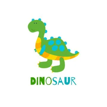Dinosaur on white background. Vector illustration Stock-Illustration