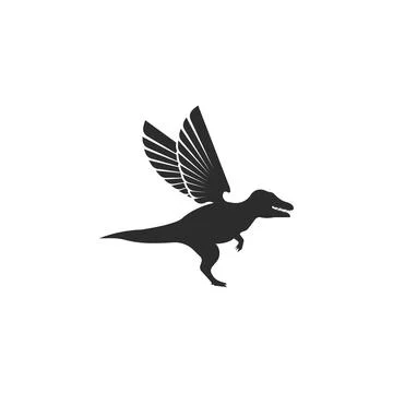 Dinosaur with wings  icon vector illustration design Stock Illustration