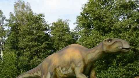 Dinosaur in woods Stock Footage 41839050