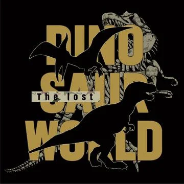 The dinosaur world Stock Illustration