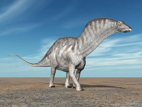  Dinosaurier Amargasaurus Computergenerierte 3D Illustration des Dinosauri... Stock Photos