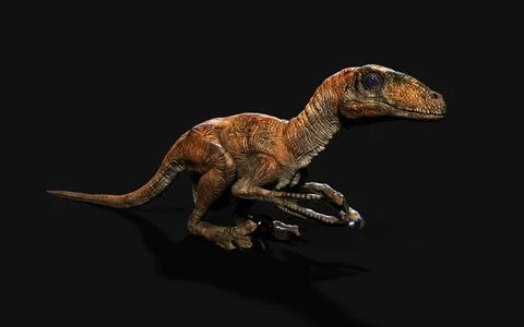 Dinosaurs concept with clipping path. Illustrazione stock