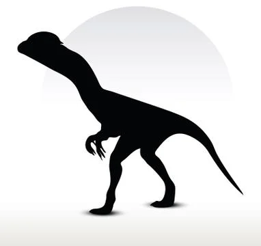 Dinosaurs dilophosaurus Stock Illustration