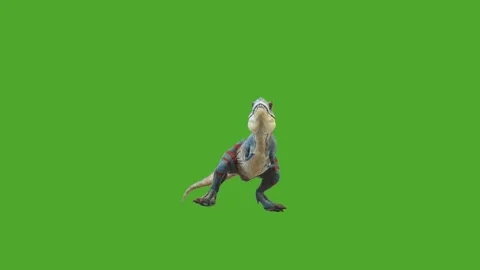 Dinosaurs high quality green screen animated Stock Footage 280704920