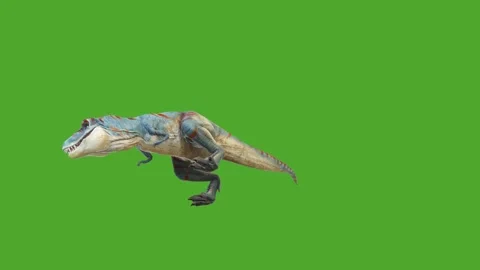 Dinosaurs high quality green screen animation Video stock 280704940