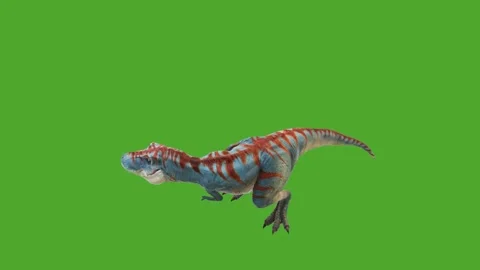 Dinosaurs high quality green screen animation 4k Stock Footage 280704946