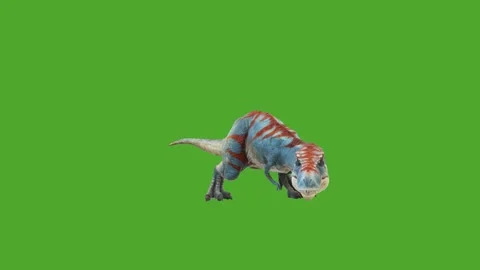 Dinosaurs high Resolution animated green screen Video stock 280705013