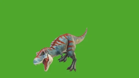 Dinosaurs higher quality effects video green screen 4k Video stock 280705266