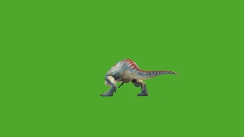 Dinosaurs higher quality green screen effects video Video stock 280705318