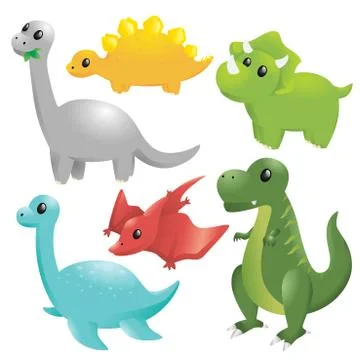 Dinosaurs Stock Illustration