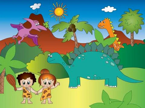 Dinosaurs Stock Illustration