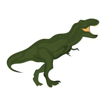 Dinosaurs isolated on a white background. Stock Illustration