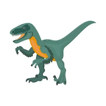 Dinosaurs isolated on a white background. Stock Illustration