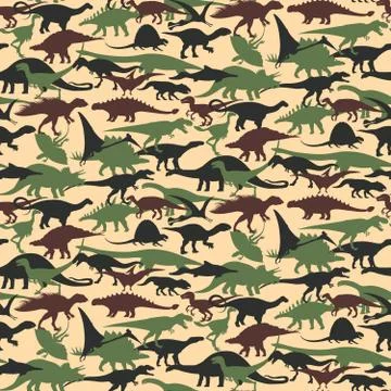 Dinosaurs Set Stock Illustration