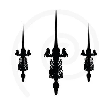Dinosaurs trex skeleton Stock Illustration