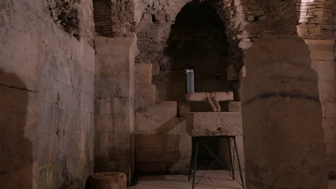 Diocletian's palace, Split, Croatia Stock Footage 83687491