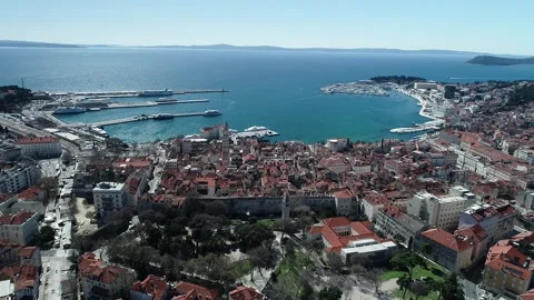Diocletian's Palace in Split Stock Footage 244302250