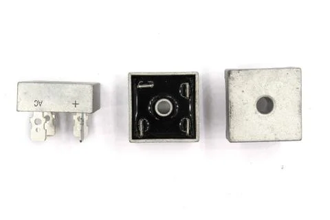 Diode bridge ,This Bridge Rectifier diode use for Power Supply. isolated on w Stock Photos