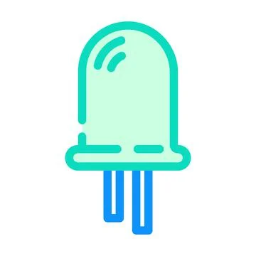 Diode electrical engineer color icon vector illustration Stock Illustration