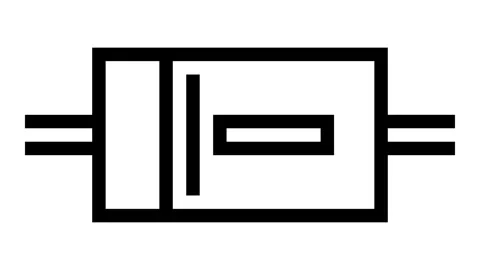 Diode electrical engineer line icon animation Stock Footage 326133357
