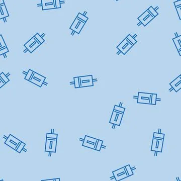 Diode electrical engineer line seamless pattern Stock Illustration