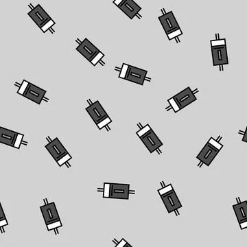 Diode electrical engineer vector seamless pattern Stock Illustration
