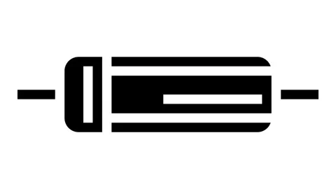 Diode electronic component glyph icon animation Stock Footage 326155867
