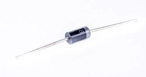 Diode - electronic component isolated on white background. Stock Photos